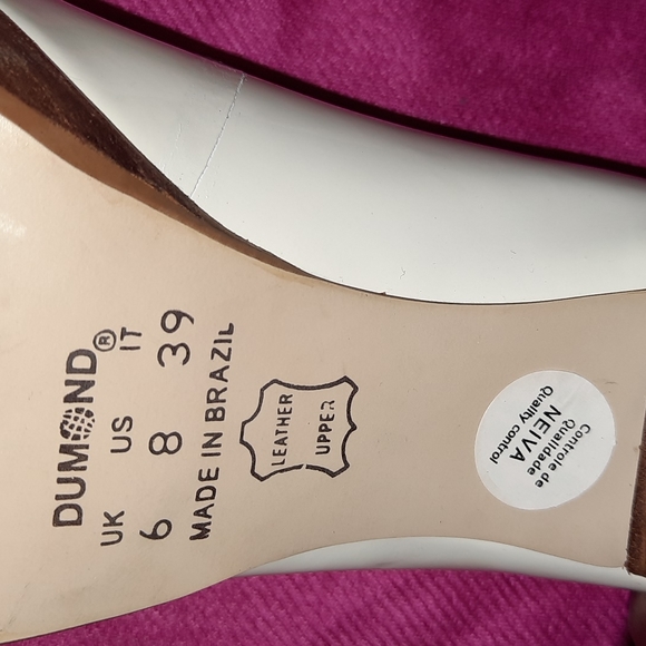 Adorbs Cathy Jean Leather Peekaboo Pumps size 8, fits like a size 7 - Picture 7 of 8